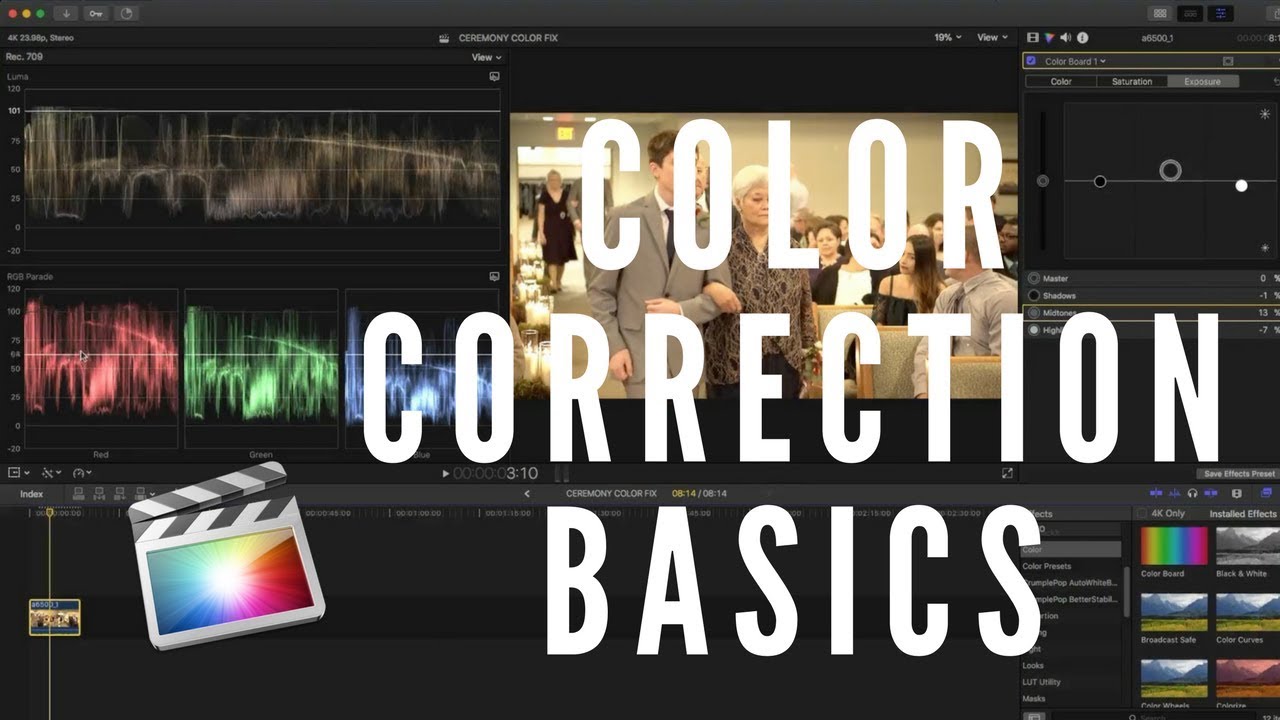 Good Color Correction Waveform How to Color Correct your video footage using Waveforms - A Basic ...