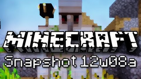 Minecraft: Village Golems and Upside Down Stairs (Intro to Snapshot 12w08a)