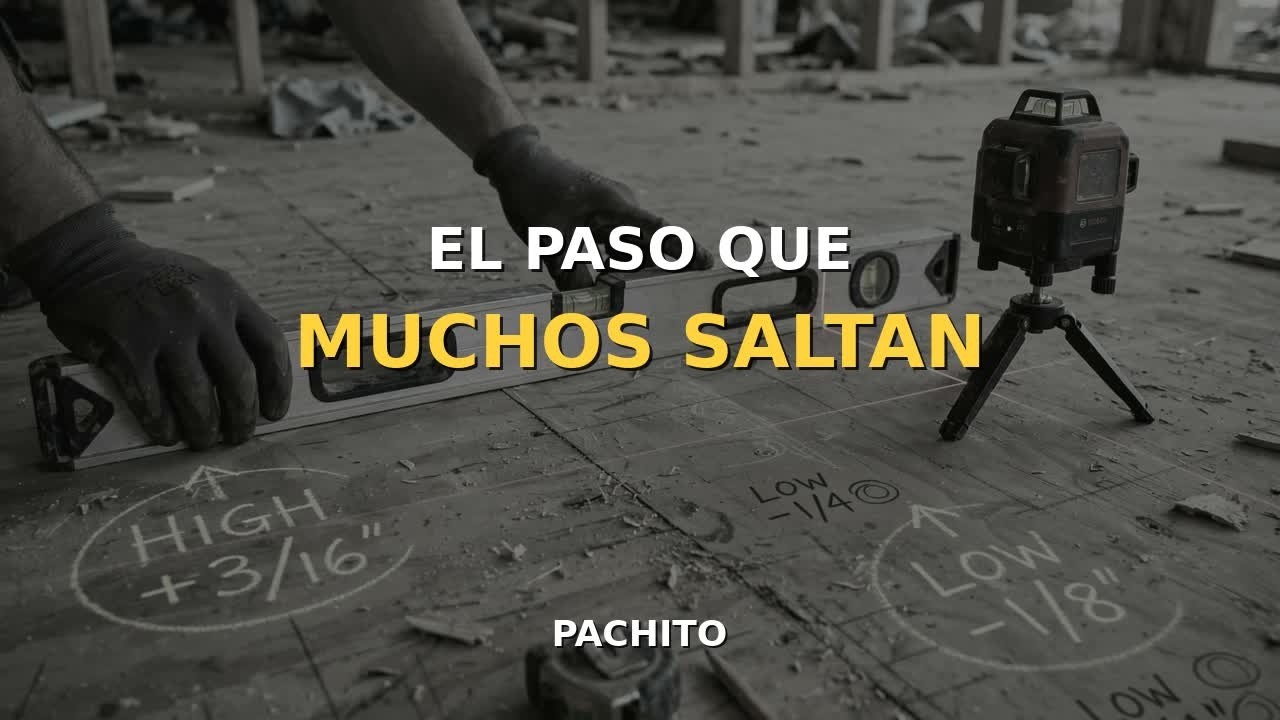 Saltan New Cómo nivelar y preparar un piso antes de instalar: el paso que muchos ...