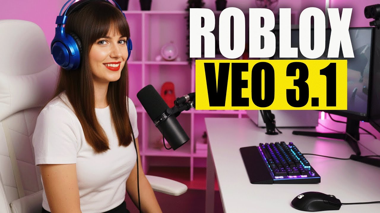 Создавайте вирусные короткометражки Roblox с помощью аватаров Veo 3.1 AI