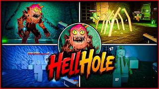 HellHole ALL Floors 1-6 Guide [ Full Game Walkthrough ] - Roblox
