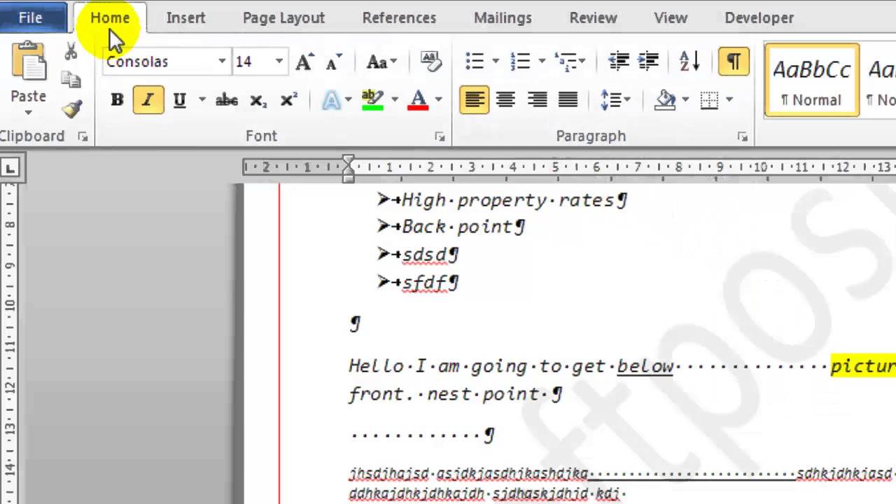 how to remove text formatting in word 2013