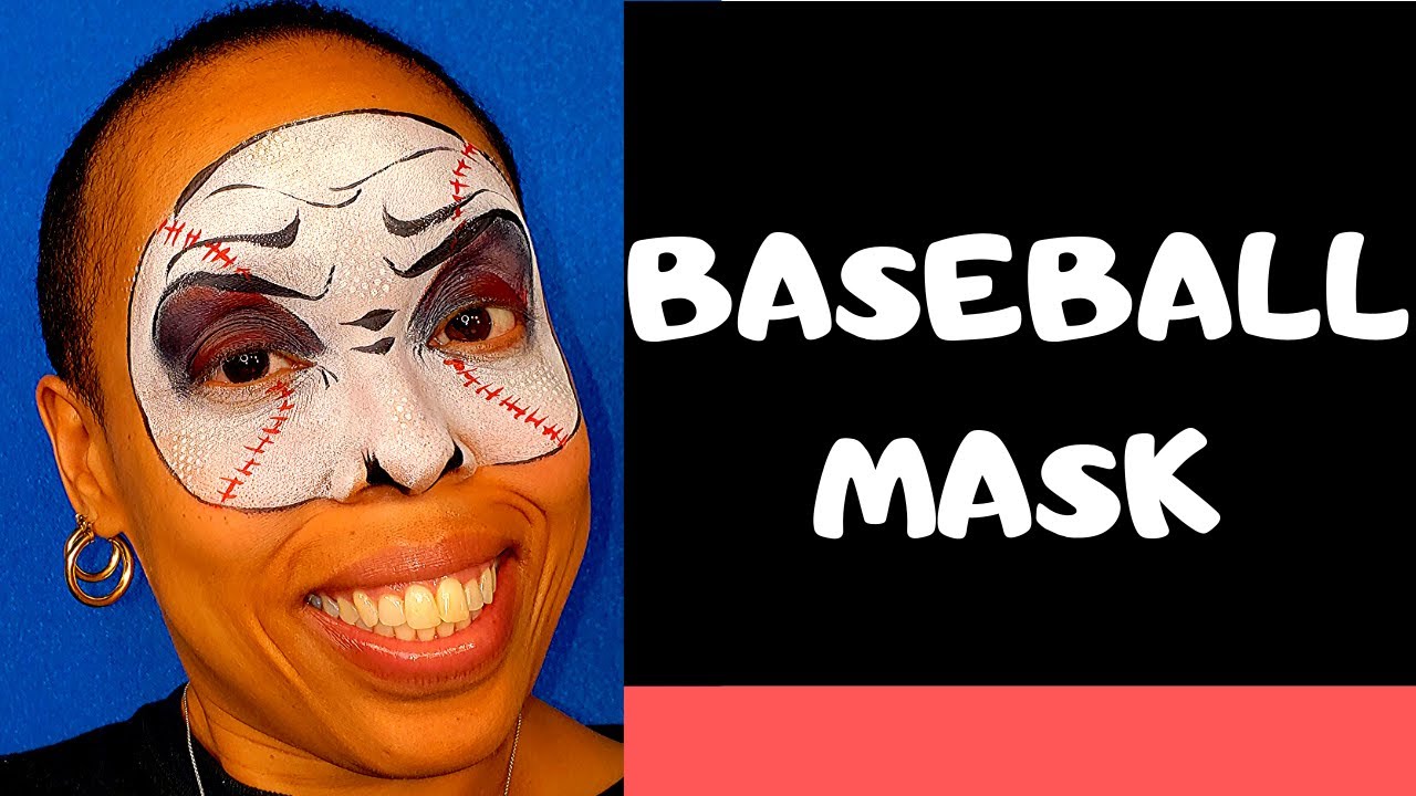 Easy Baseball Mask Face Painting YouTube