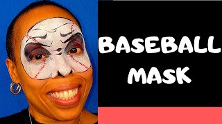 Easy Baseball Mask Face Painting