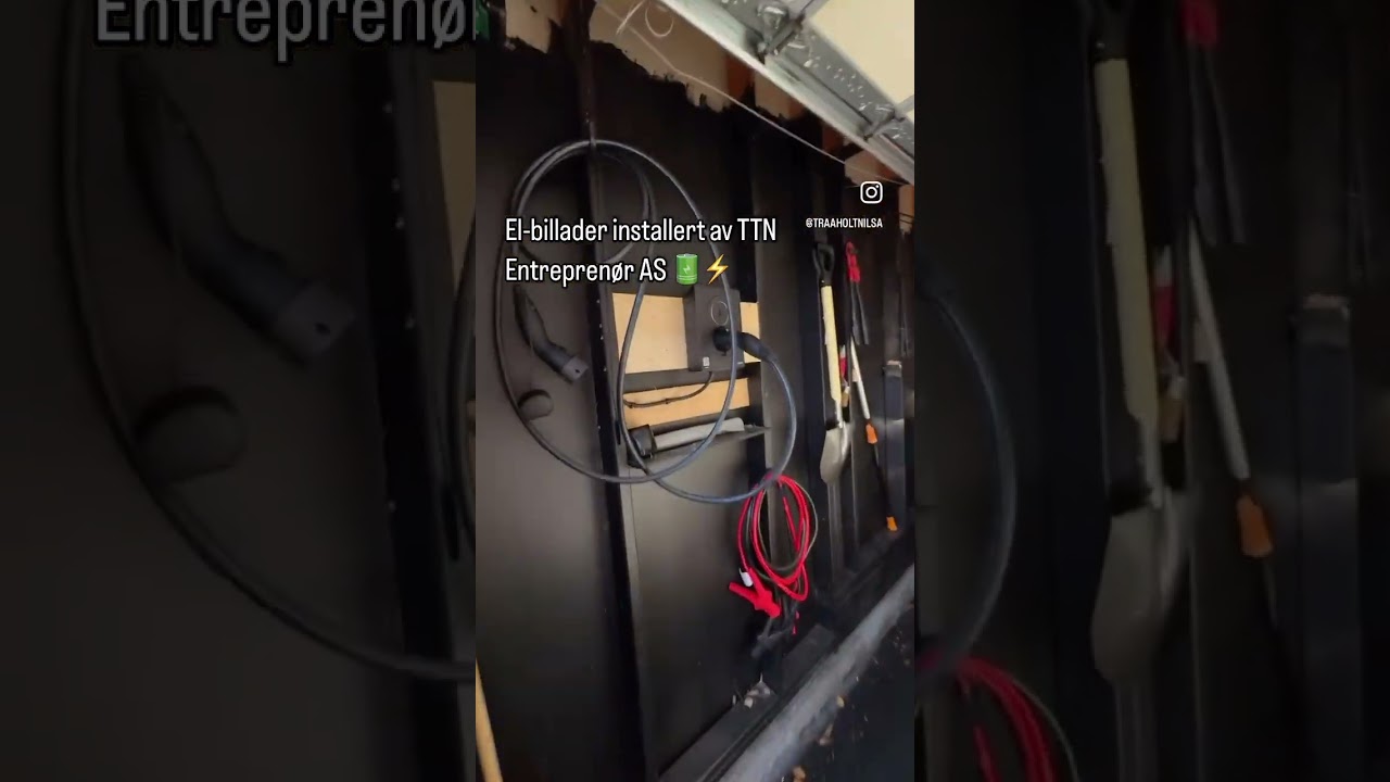 Installering av ny og smart el-bil lader.