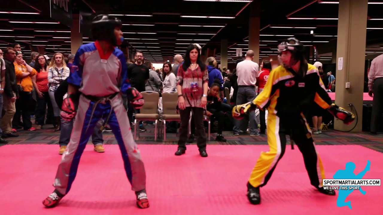 Morgan Plowden vs  Sarah Derrico Team Sparring Rd 1 - 2016 AKA Warrior Cup