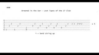 Drowned In The Sun Lost Tapes Of The 27 Club Tab Chords By Dominik Roszyk Youtube