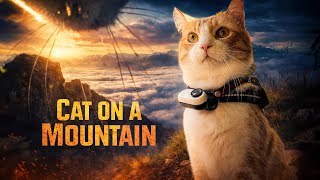 Cat Reaches The Top Of A Mountain