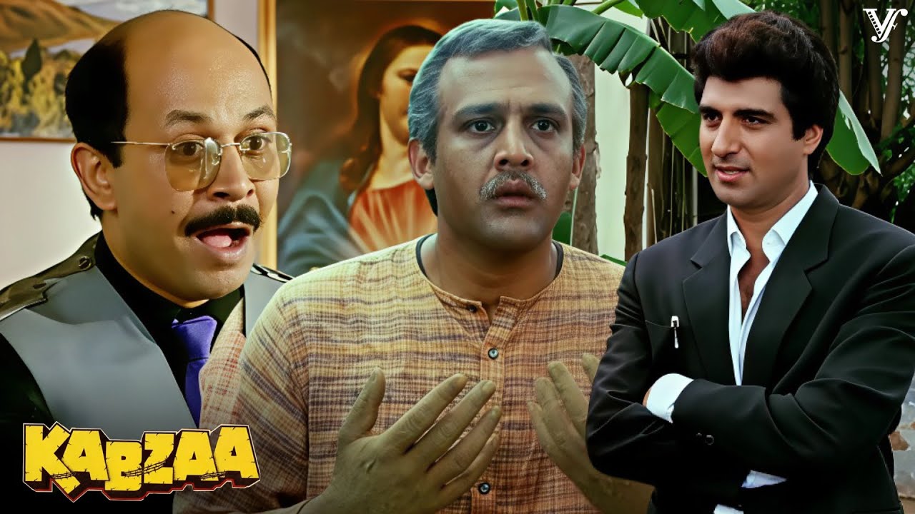 Raj Babbar Evil Performance, Forcing Master Ji to Sell His Property for Pennies | Kabzaa Movie Scene