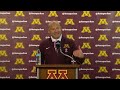Press Conference: PJ Fleck Postgame vs. Michigan 2026