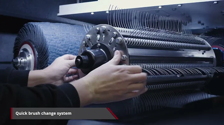 Timesavers 32 Series HWRB for deburring, edge rounding, finishing, oxide skin and heavy slag removal