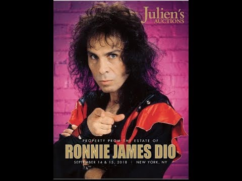 "Property From the Estate of Ronnie James Dio" auction to be held in New York Dio/Sabbath/Rainbow