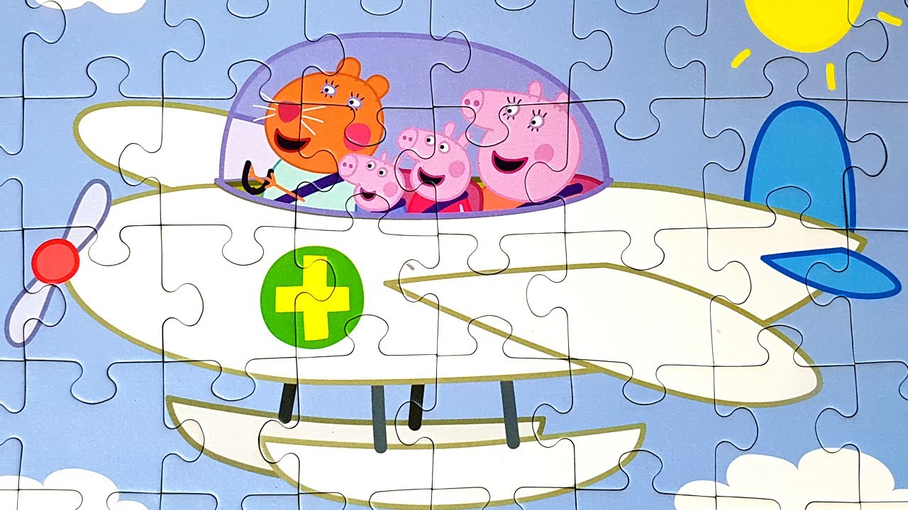 PEPPA PIG Puzzle Games for kids Rompecabezas de Peppa Pig Jigsaw Puzzle TREFL PUZZLE Video for Kids