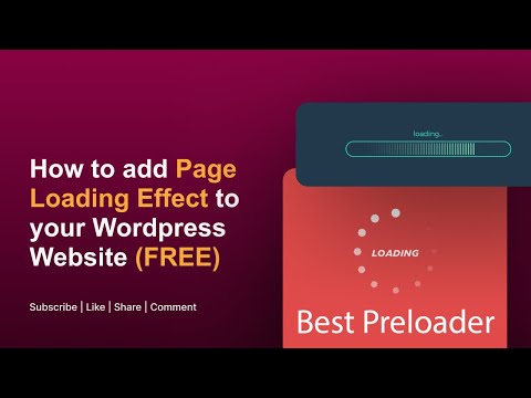 How to add Loading Effect to your Wordpress Website for free #loadingeffect #wordpress #elementor