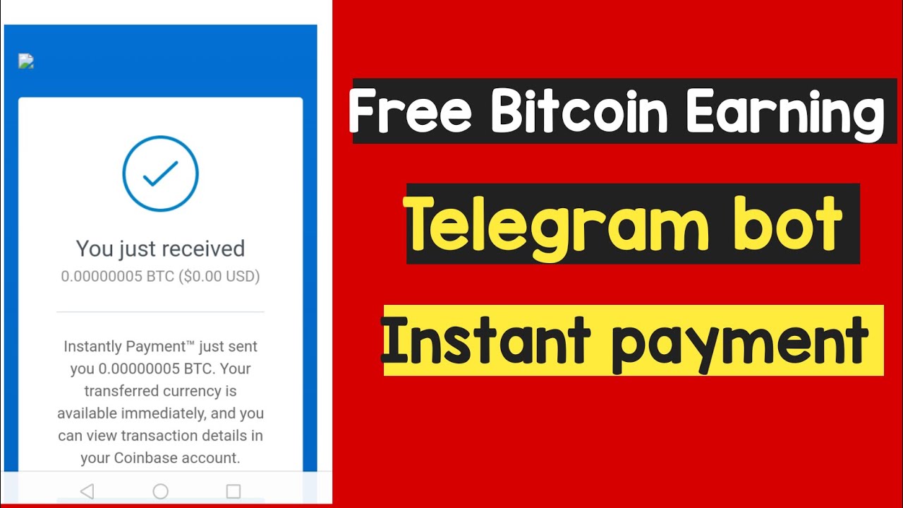 Free BTC Earning bot | instant pay | proof