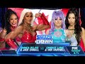 Bianca Belair Jade Cargill Vs Candice LeRae Indi Hartwell WWE Smackdown 05 07 2024 Español