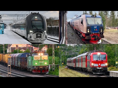 Compilation of Swedish Train Horns part 8
