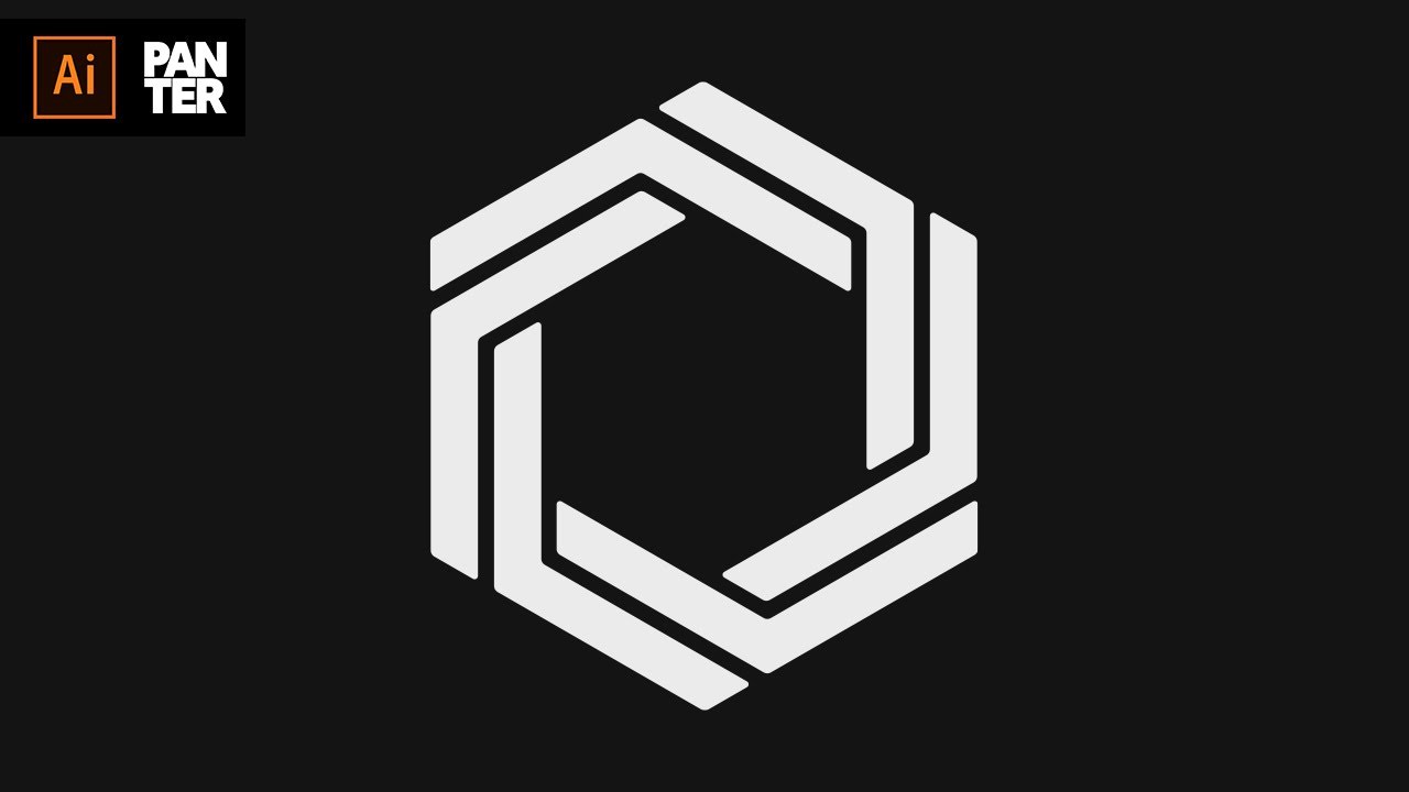 Abstract Hexagon in Illustrator