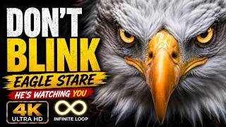 Eagle Stare 👁️🦅 | 4K ULTRA HD LOOP 🔁 | Predator Vision Locked On 👀 | Relax • Focus