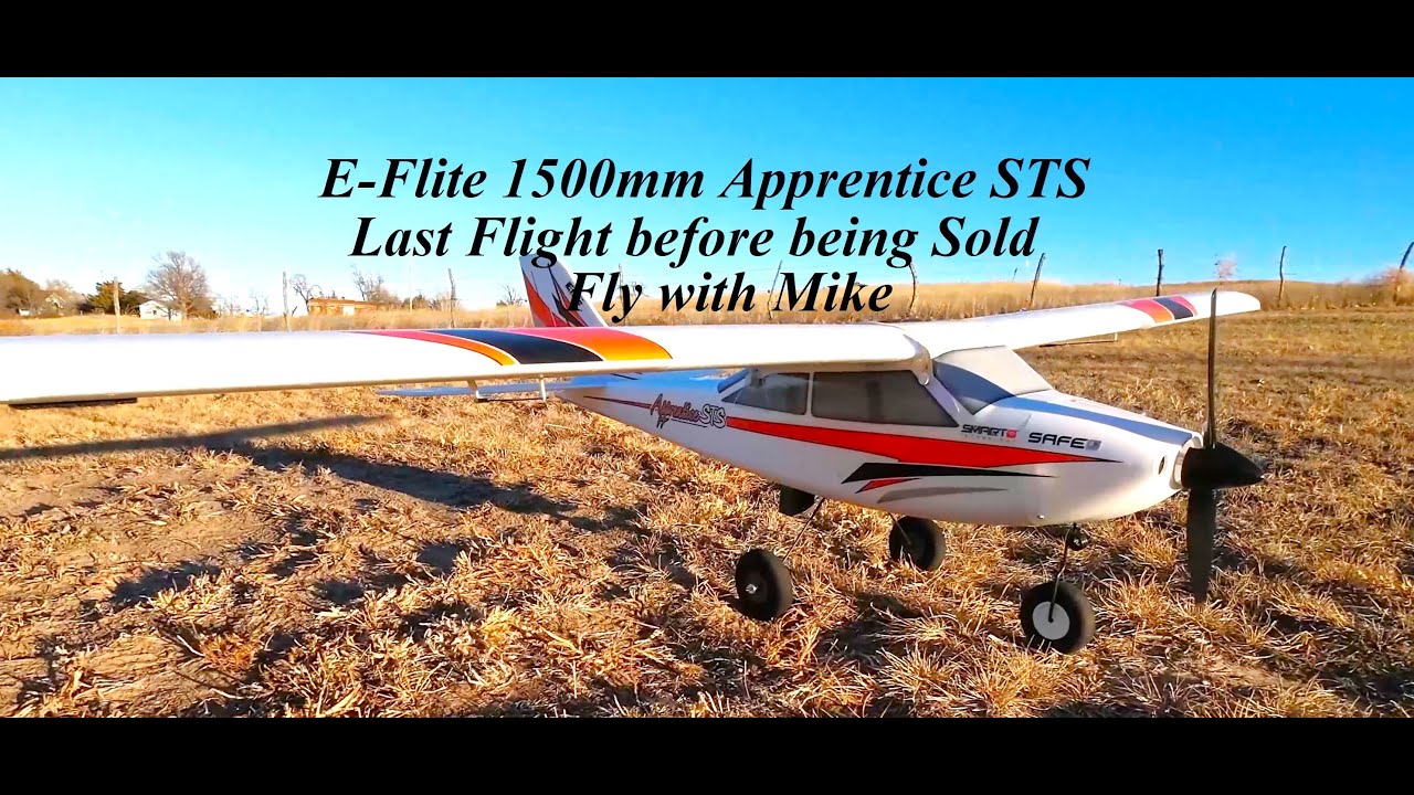 E~Flite 1500mm Apprentice STS, Last Flight before being sold, Fly with Mike
