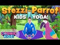 Stezzi the parrot  a cosmic kids yoga adventure