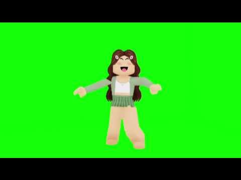 Roblox Girl Running Green Screen Overlay Motion Graphics 4K 30fps Copyright  Free 