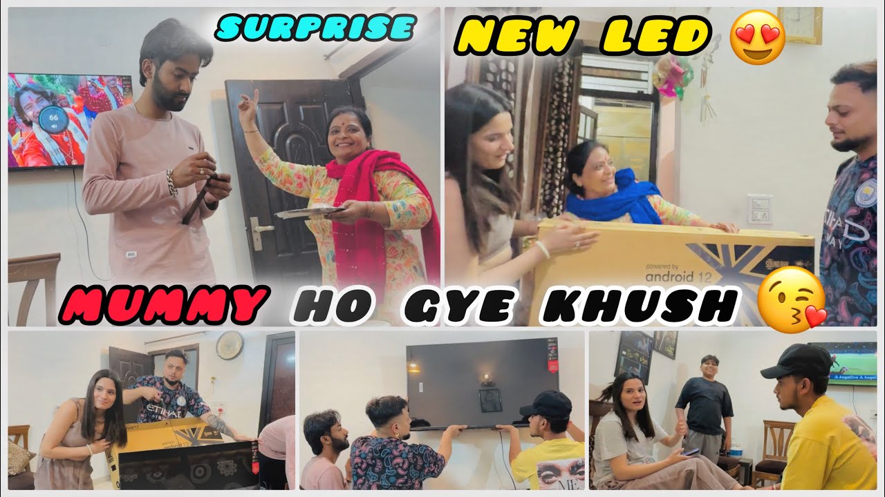 New LED Mummy Nu Dita Surprise 😍☺️ Mummy Ho Gye Khush🙏 Ghare Laiya Ronka Full😂 | Ankush Thakur |