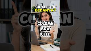 Cara Bedakan Column, Row, dan Cell di Excel! (Pemula Wajib Tahu)  #belajarexcel #tutorialexcelpemula