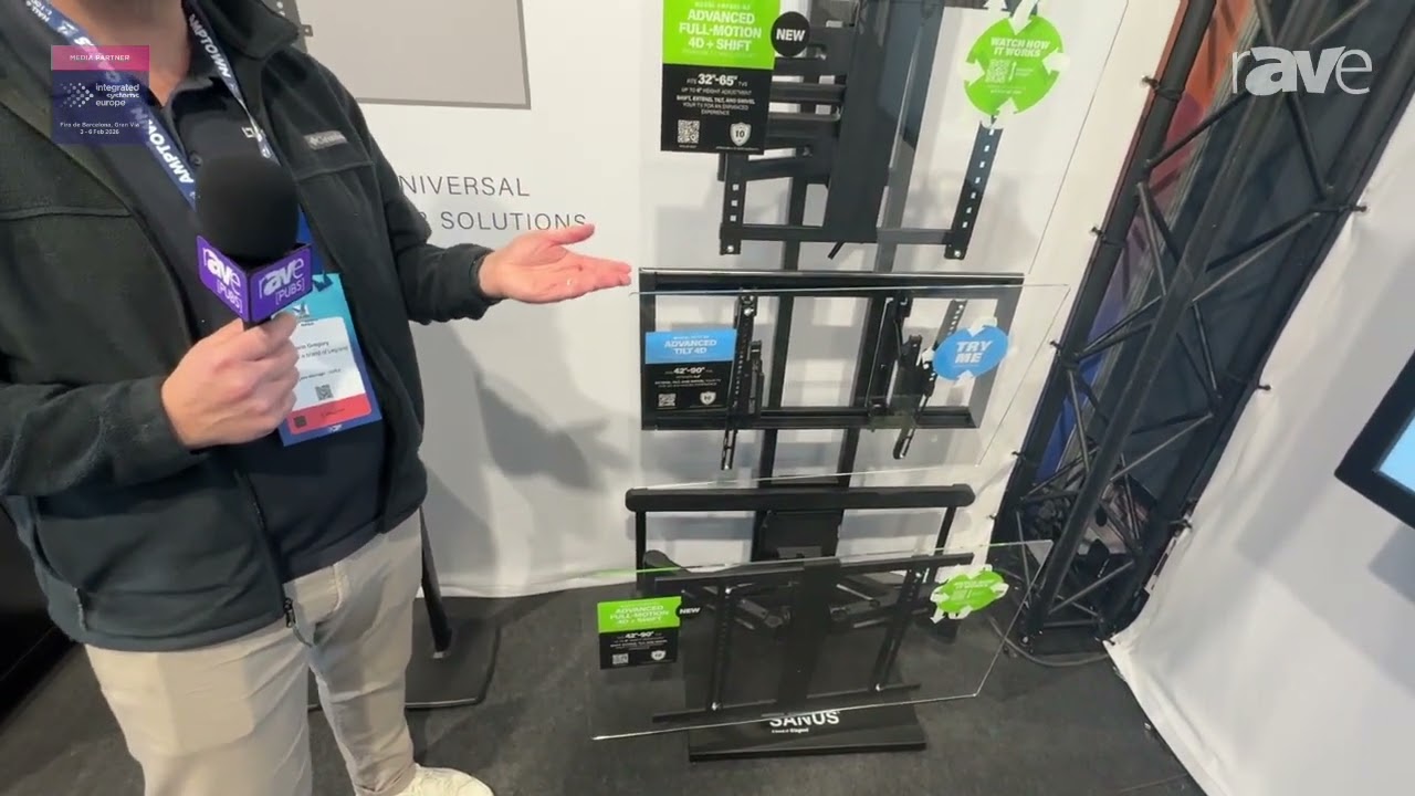 ISE 2026: SANUS Talks About Advanced Full-Motion 4D Shift TV Mounts