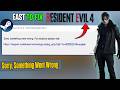 Fix Resident Evil 4 “Sorry, Something Went Wrong” Error | Game Not Launching