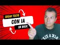 CREA TEXTOS con INTELIGENCIA ARTIFICIAL (IA) de forma automática ✏️ En bulk