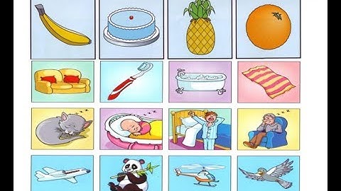 LUYỆN NÓI MOVERS- CHỌN TRANH KHÁC LOẠI- SPEAKING  MOVERS 1- FIND THE DIFFERENT ONES