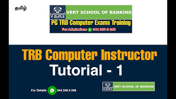 PG TRB Computer  Instructor TUTORIAL 1 || Dr.M.Pavithran.,  BE (CSE).,ME (CSE).,MSW., MBA., D.Litt.,