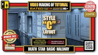 Star Wars Diorama - Death Star Basic Hallway Style C - Action Figure DIY Tutorial