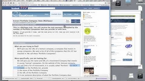 CloudCrowd - Extracting Portfolio Company Information