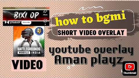 how to bgmi short overlay youtube overlay 👍🤔 video #viralvideo #bgmi #ovelayvideo
