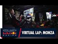 Citrix virtual lap alex albon at the italian grand prix