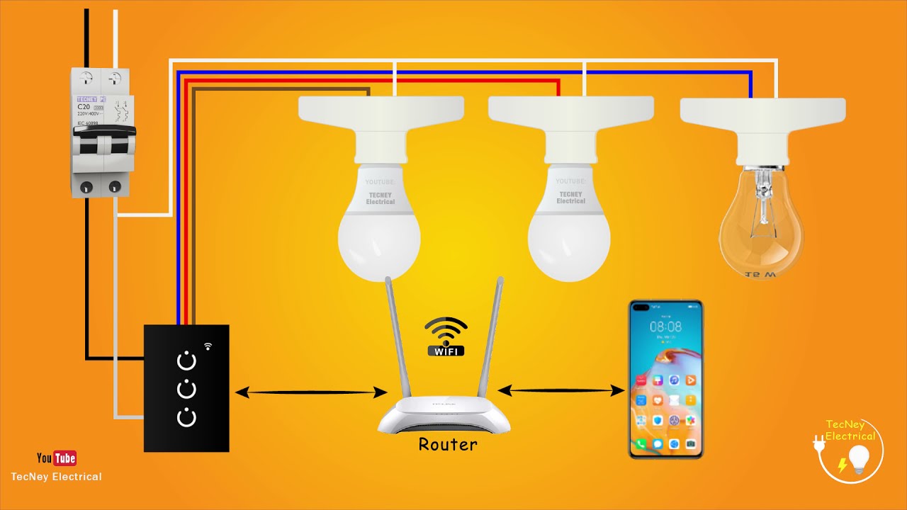 Increíble Interruptor Inteligente con Wifi  Domótica Casa Inteligente  Smart Life 