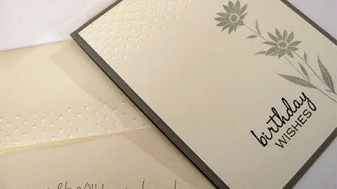 Clean and Simple Card and Envelope