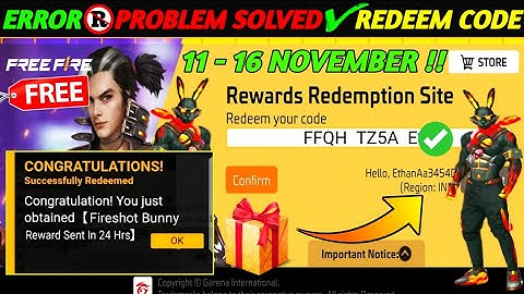 FREE FIRE REDEEM CODE TODAY 10 NOVEMBER REDEEM CODE FREE FIRE | FF REDEEM CODE TODAY 10 NOVEMBER