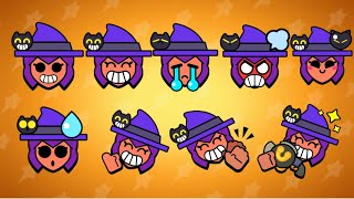 All the Pin of Witch Shelly . Brawl Stars .