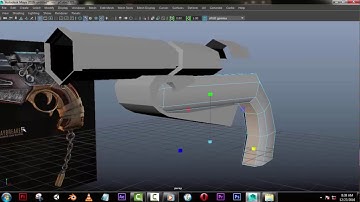 Maya Gun Modelling-part 2