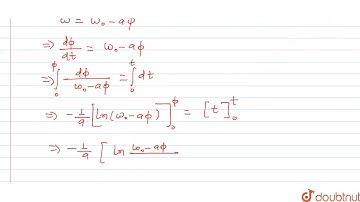 A solid body rotates about a stationary axis so that its angular velocity depends on the