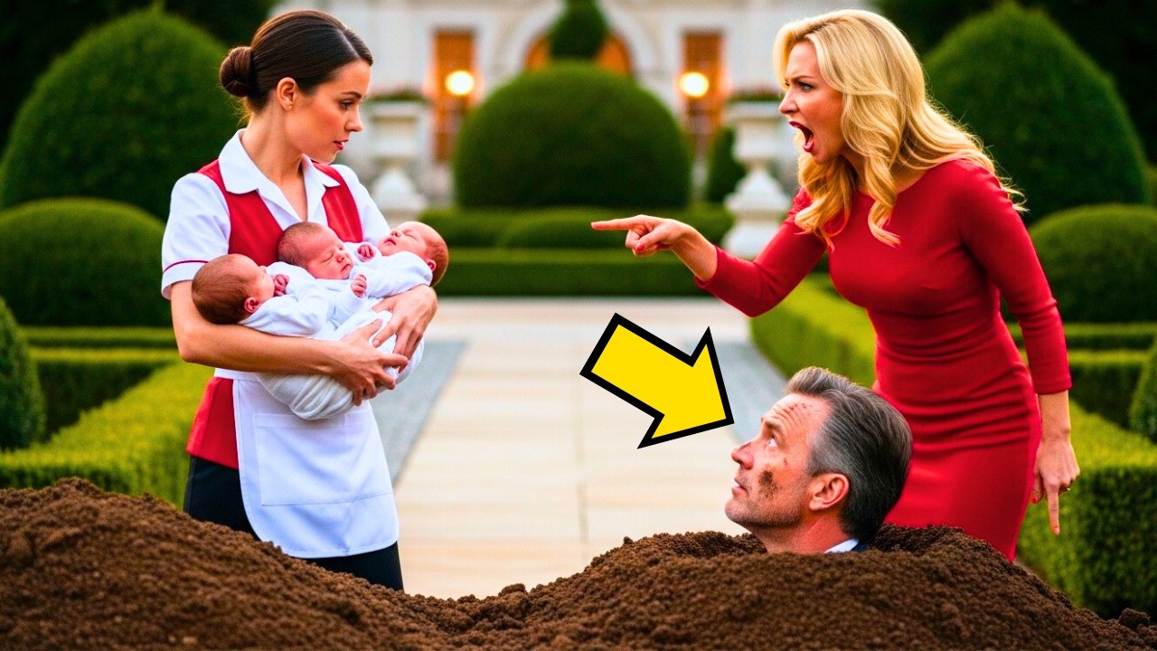 MILIONÁRIO VIÚVO SE ESCONDEU DENTRO DE UM BURACO PARA TESTA SUA NOIVA E TRIGÊMEOS... ATÉ QUE A...