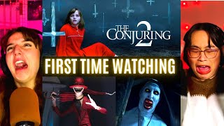 The GIRLS REACT to *The Conjuring 2* WE'RE SCREAMING!! (First Time Watching) Horror Movies