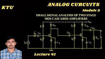 TWO STAGE CS RC COUPLED AMPLIFIER || CASCADED AMPLIFIER || MID FREQUENCY ANALYSIS