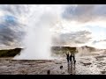 360° Standing Beside an Exploding Geyser in Iceland - Strokkur in 4k