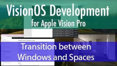 VisionOs Development: Transition between a Window and a Space