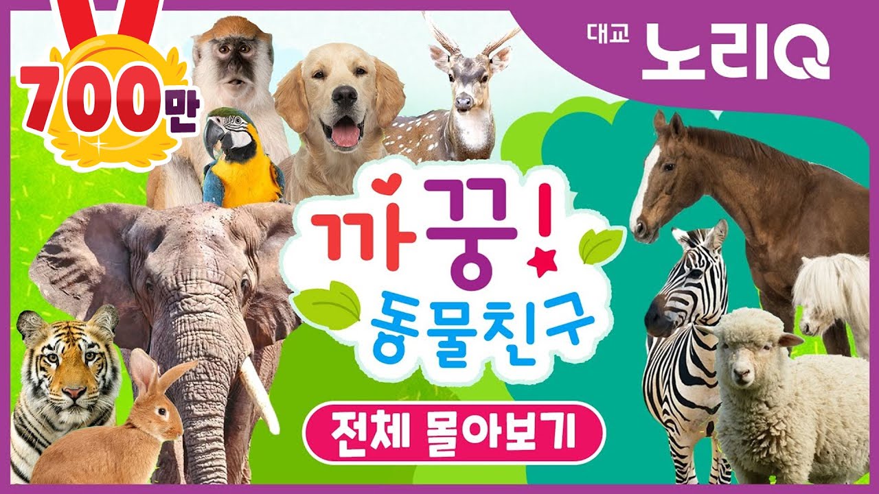 까꿍! 동물친구ㅣ자연관찰ㅣ전편 몰아보기 (1~26화)ㅣBabies\u0026KidsㅣPikaboo! Animal friendsㅣDaekyo noriQ l 대교 노리Q