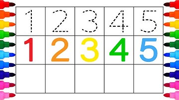 [숫자놀이]1부터 20까지의 점선 숫자를 쓰고 두번 더 따라쓰기| 숫자 배우기| Write the dotted numbers from 1 to 20 and Follow Twice